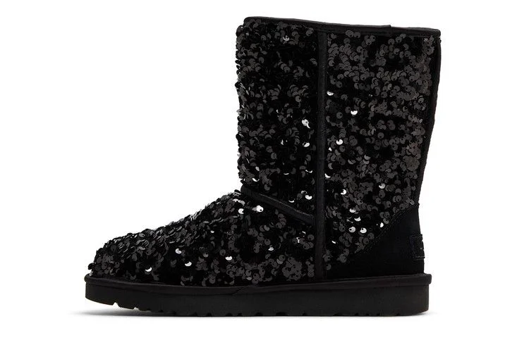 Кроссовки UGG Wmns Classic Short Chunky 'Sequin - Black'