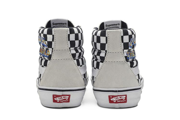 Кроссовки Vans Supreme x Sk8 Hi 'Fuck The World - White'