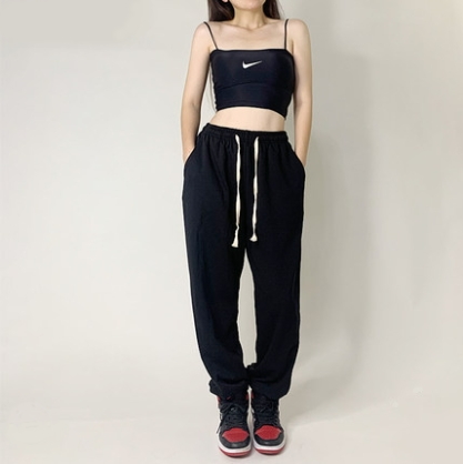 Спортивные брюки 2020 Hip-hop Style Sweatpants Monochromatic White/Black