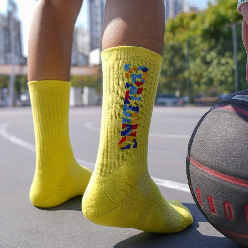 Спортивные носки Ehot Spalding Text Yellow Crew Socks