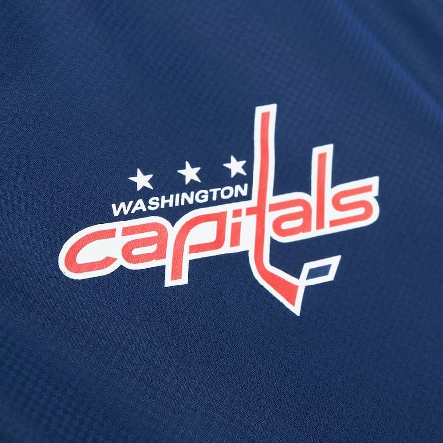 Ветровка с капюшоном Mitchell & Ness Black Washington Capitals Home Team Lightweight Full-Zip Windbreaker Jacket