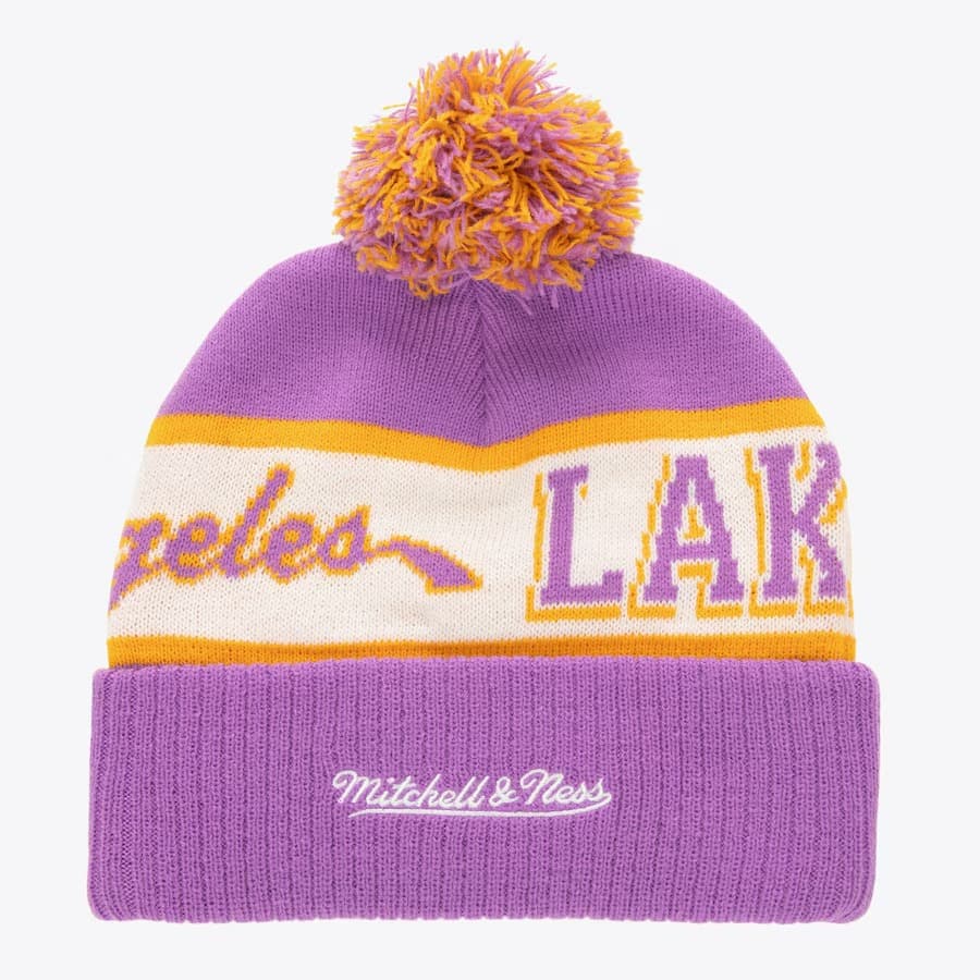 Mitchell-Ness-Purple-Los-Angeles-Lakers-Hardwood-Classics-Block-Sweep-Cuffed-Knit-Hat-with-1
