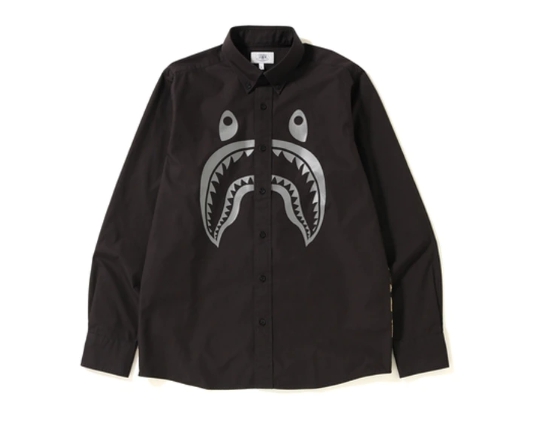 Рубашка BAPE Shark BD Shirt Black