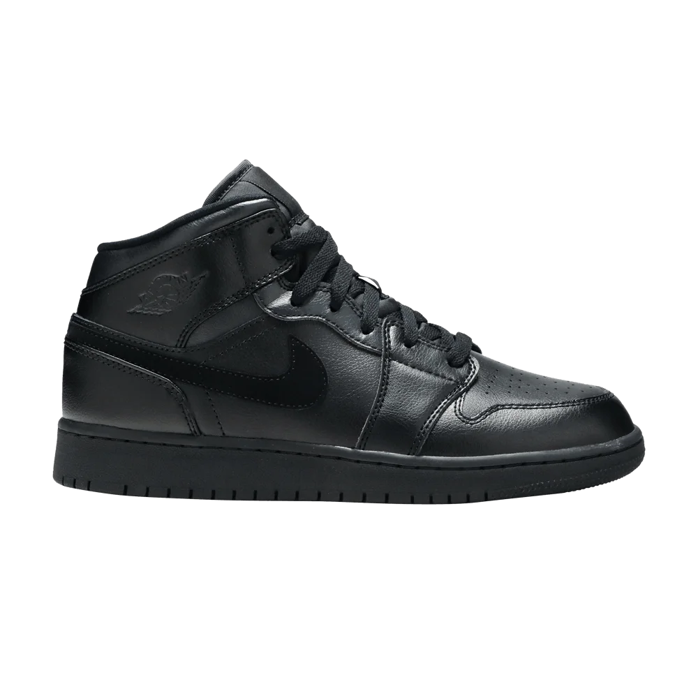 Кроссовки Air Jordan 1 Mid GS 'Deep Black'