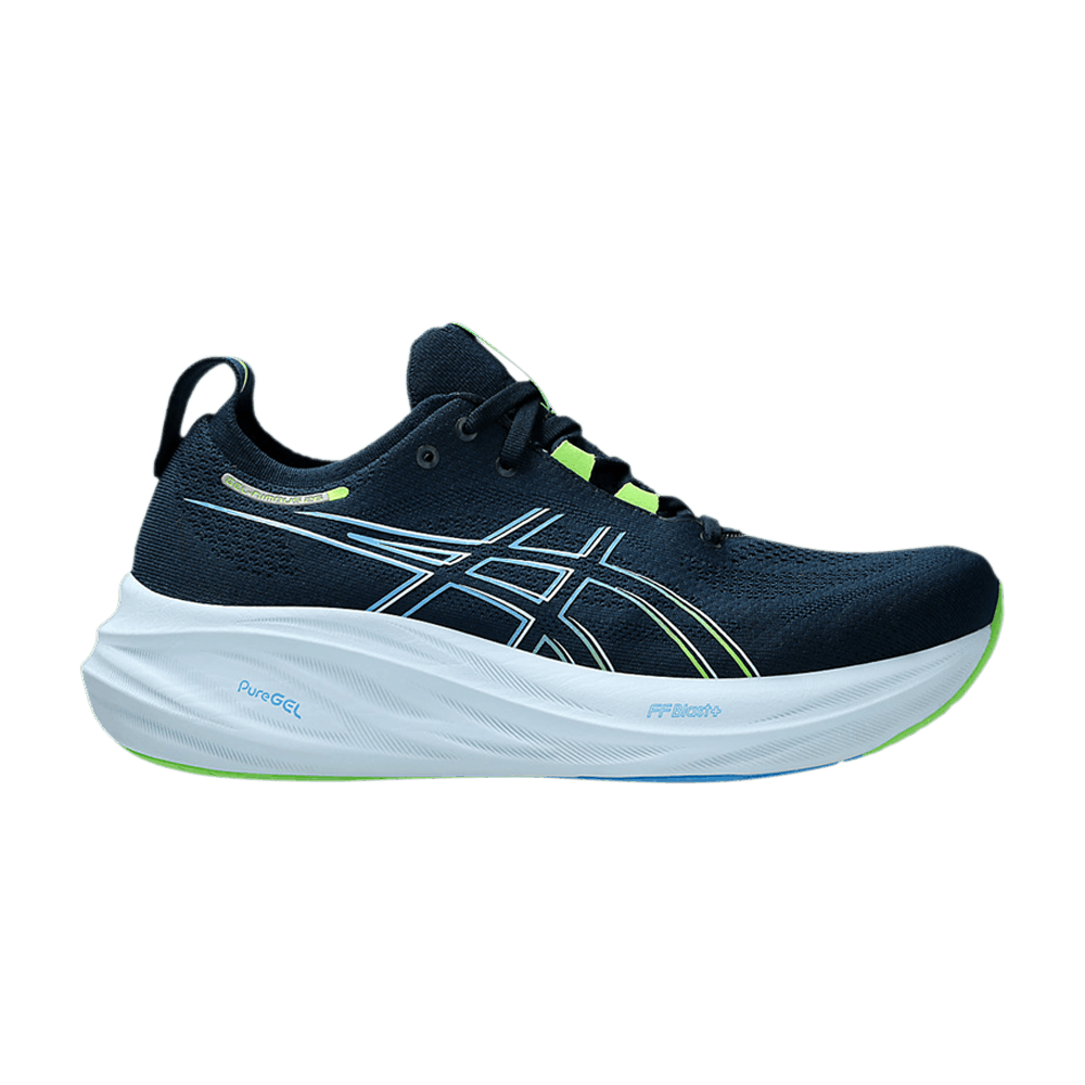 Кроссовки ASICS Gel Nimbus 26 Wide 'French Blue Electric Lime'