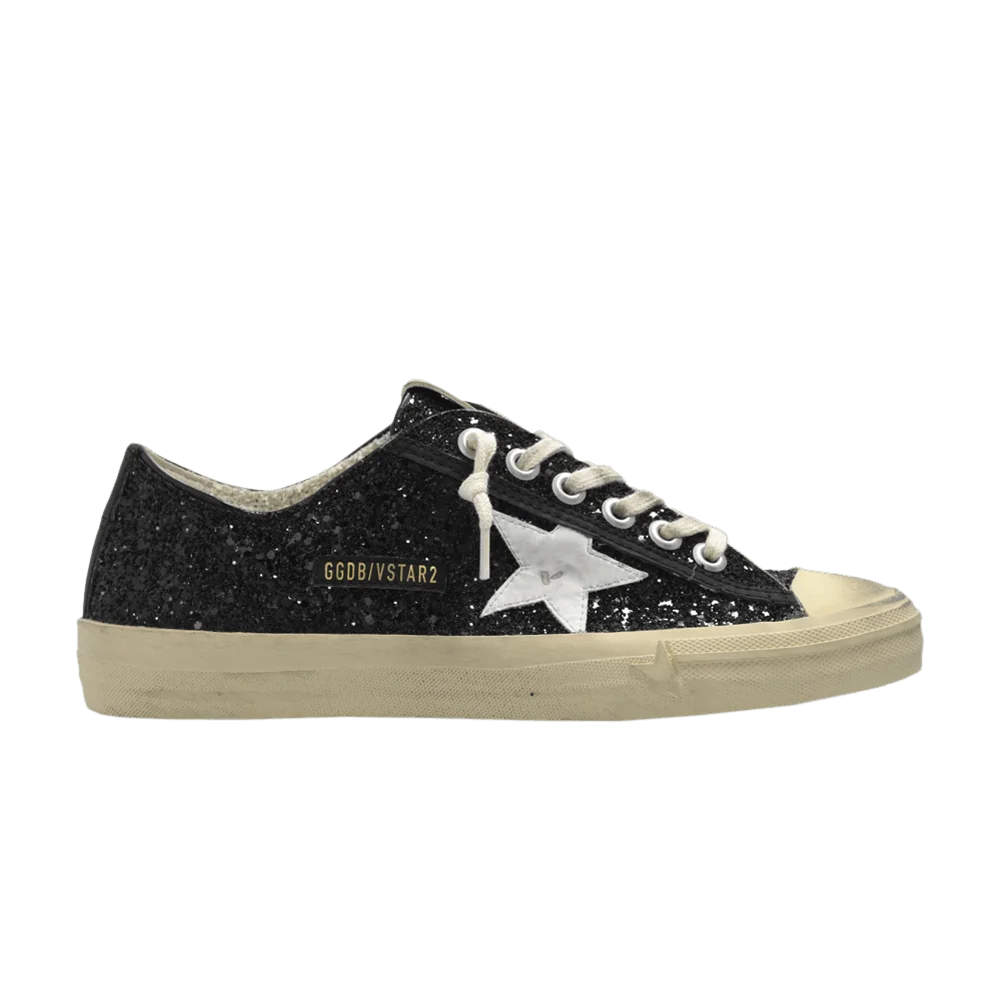 Krossovki-Golden-Goose-Wmns-V-Star-2-Black-Platinum-Glitter-Star