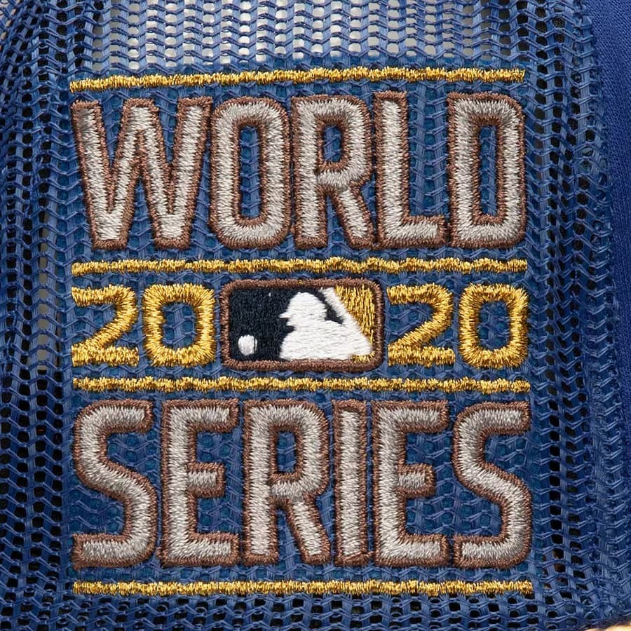 Бейсболка Mitchell & Ness Royal Los Angeles Dodgers Golden Champs Trucker Snapback Hat
