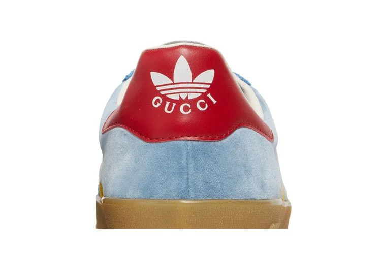 Кроссовки Adidas x Gucci Gazelle 'Light Blue Suede'