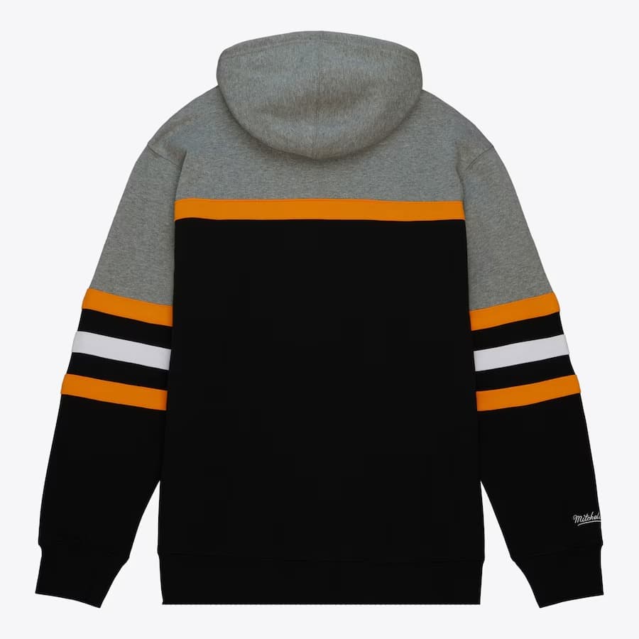 Худи Mitchell & Ness Black Gray Boston Bruins Head Coach Pullover Hoodie