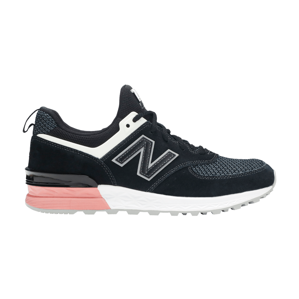 Кроссовки New Balance 574 'Black White Pink'