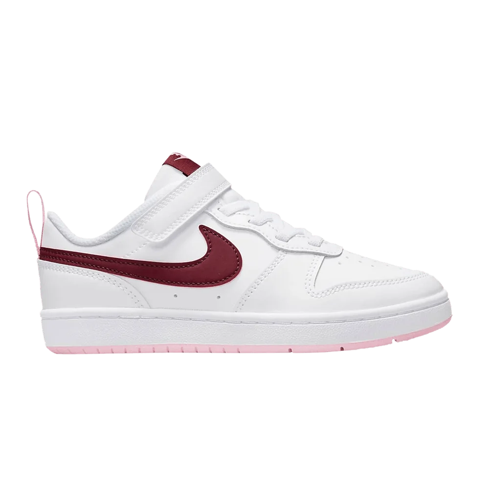 Кроссовки Nike Court Borough Low 2 PS 'White Dark Beetroot'