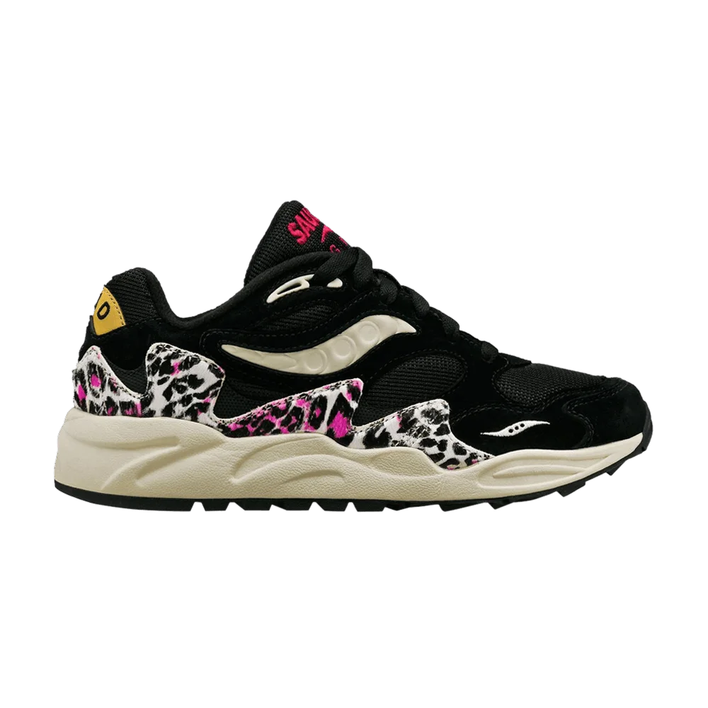 Кроссовки Saucony Wmns Grid Shadow 2 'Black Pink Leopard'