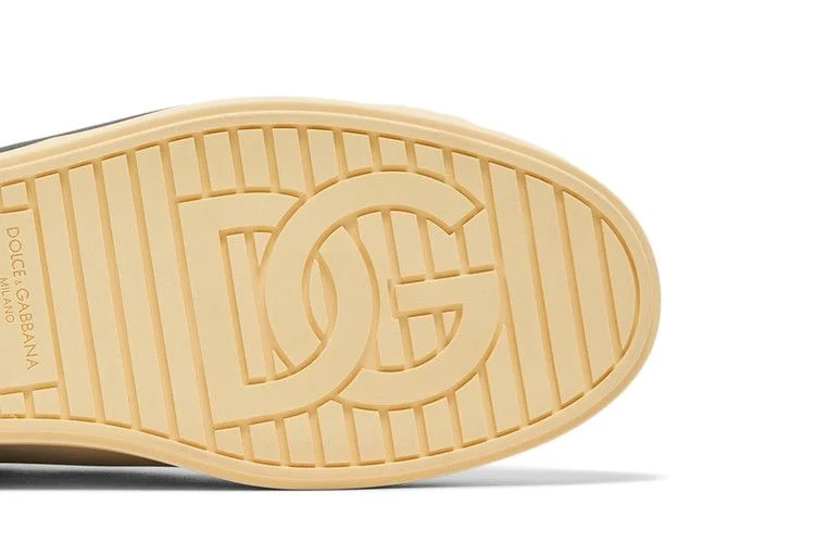 Кроссовки Dolce & Gabbana Portofino Low 'DG Logo Print - White Black'