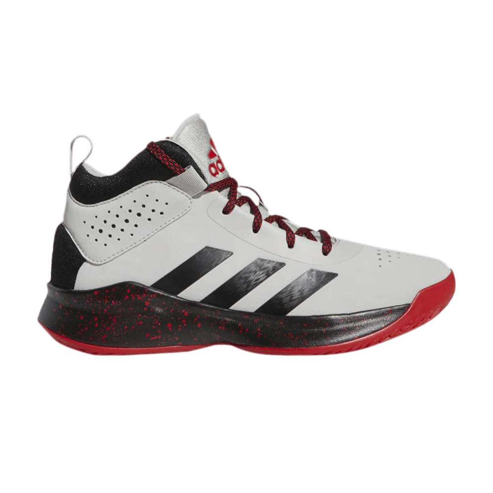 Кроссовки Adidas Cross 'Em Up 5 J Wide 'Grey Scarlet'