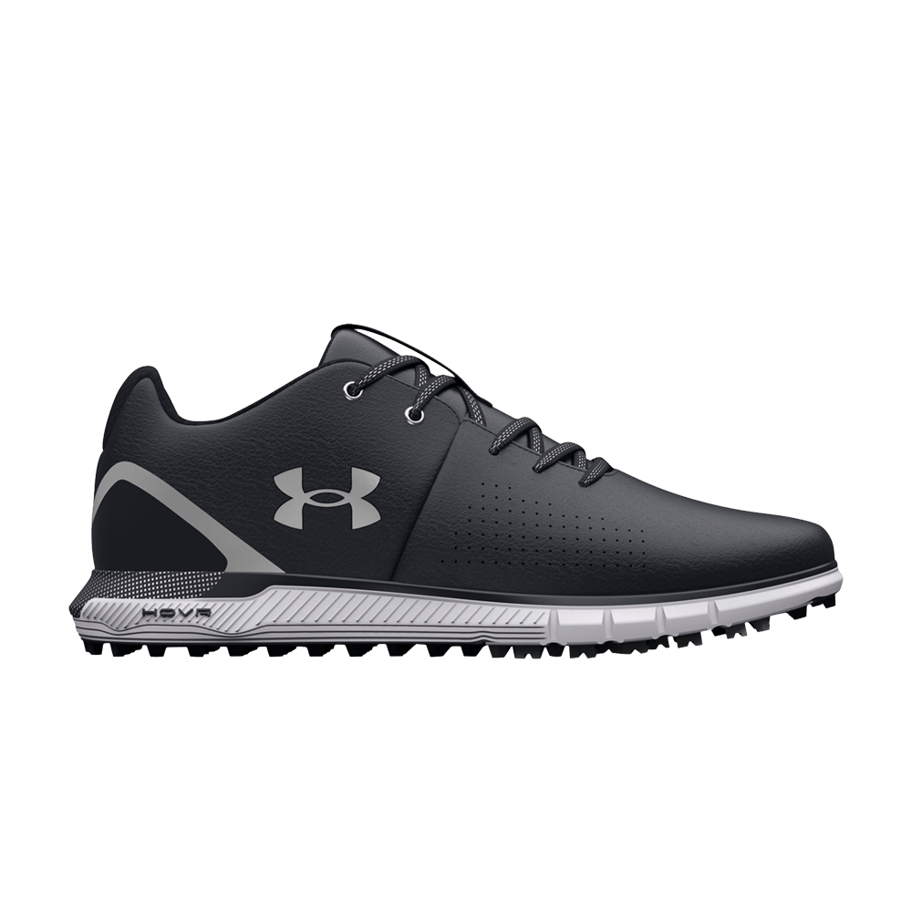 Кроссовки Under Armour HOVR Fade 2 Spikeless Golf 2E Wide 'Black Metallic Silver'