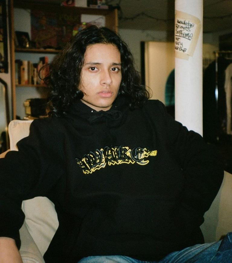 Худи Awake Embroidered Double Varsity Hoodie Black