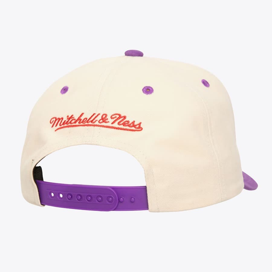 Бейсболка Mitchell & Ness Cream Toronto Raptors Hardwood Classics Horizon Pro Crown Snapback Hat