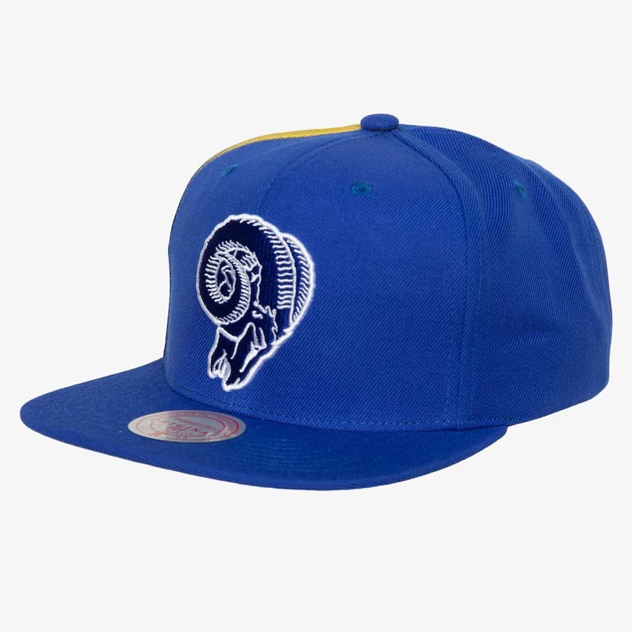 Бейсболка Mitchell & Ness Royal Los Angeles Rams Tapestry Snapback Hat