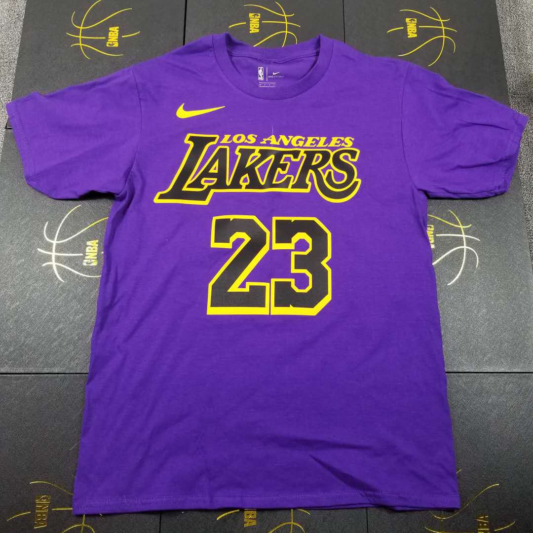 Футболка 2018-19 LA Lakers City Edition LeBron James 23 Purple Tee