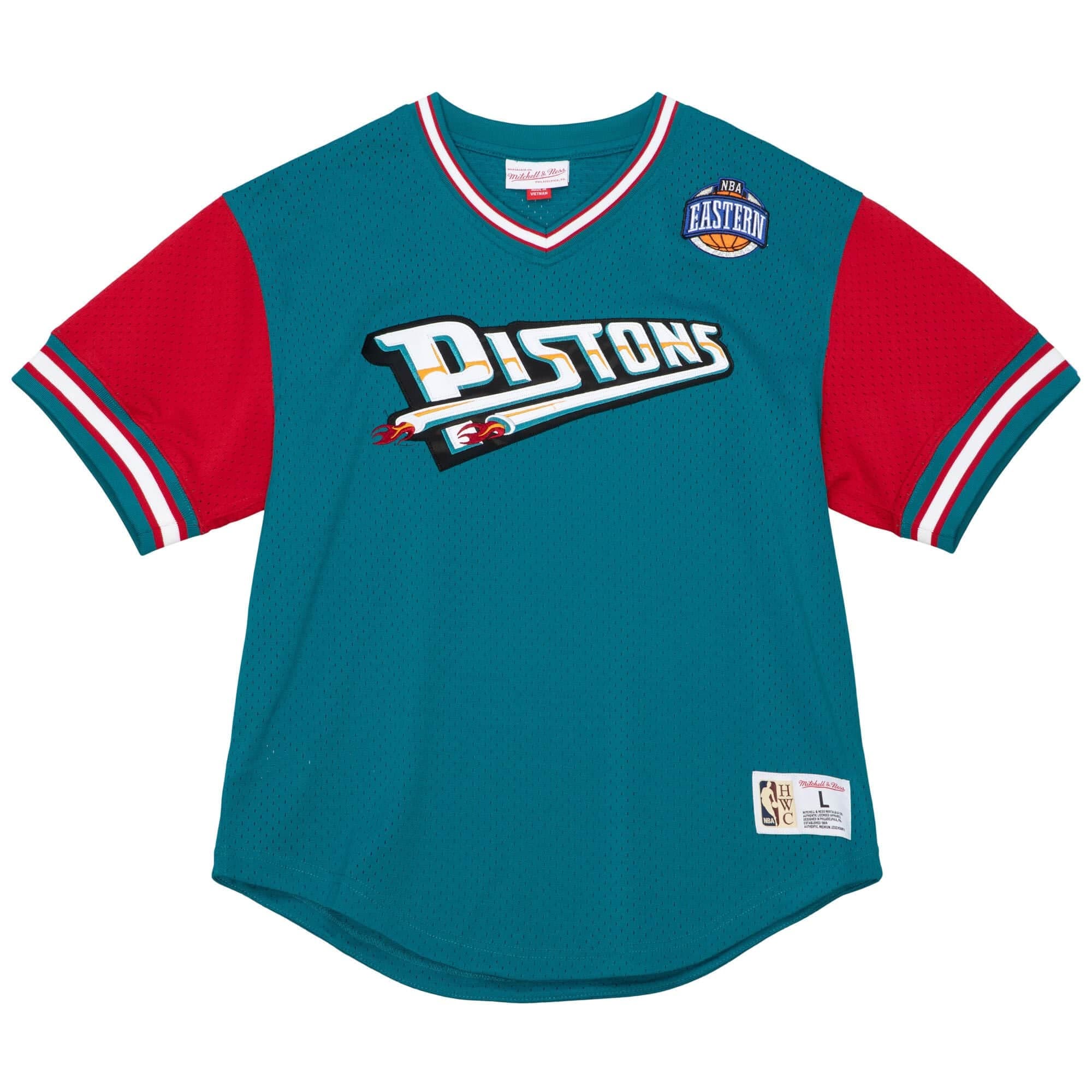 Футболка Mitchell & Ness HWC Night Mesh V-Neck Detroit Pistons T-Shirt