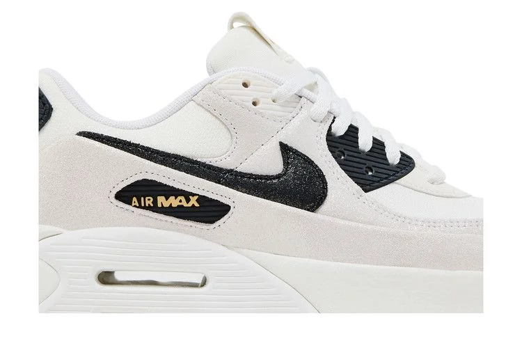 Кроссовки Nike Wmns Air Max 90 LV8 'White Metallic Gold Black'