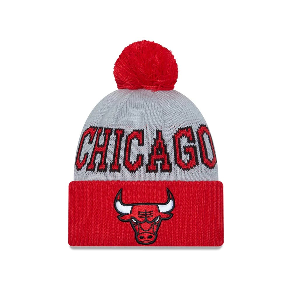 Шапка New Era Chicago Bulls 2024 Tip Off Pom Knit NBA Beanie