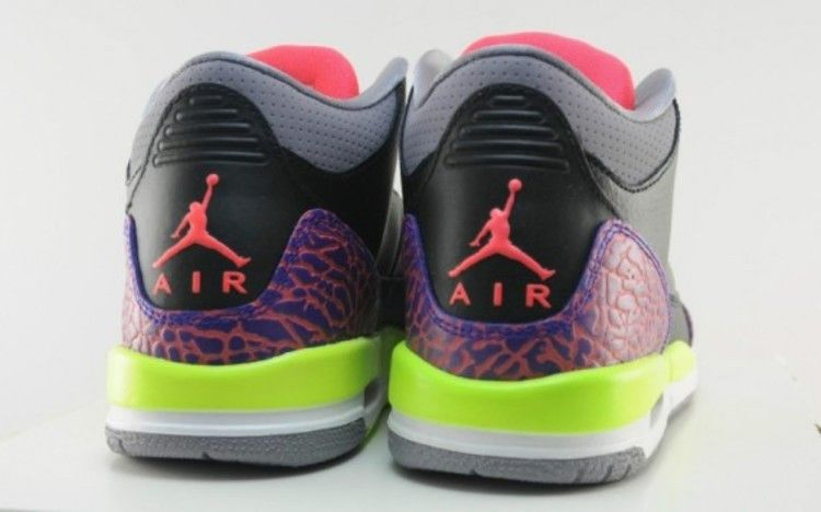 Кроссовки Air Jordan 3 Retro GS 'Black Atomic Red'