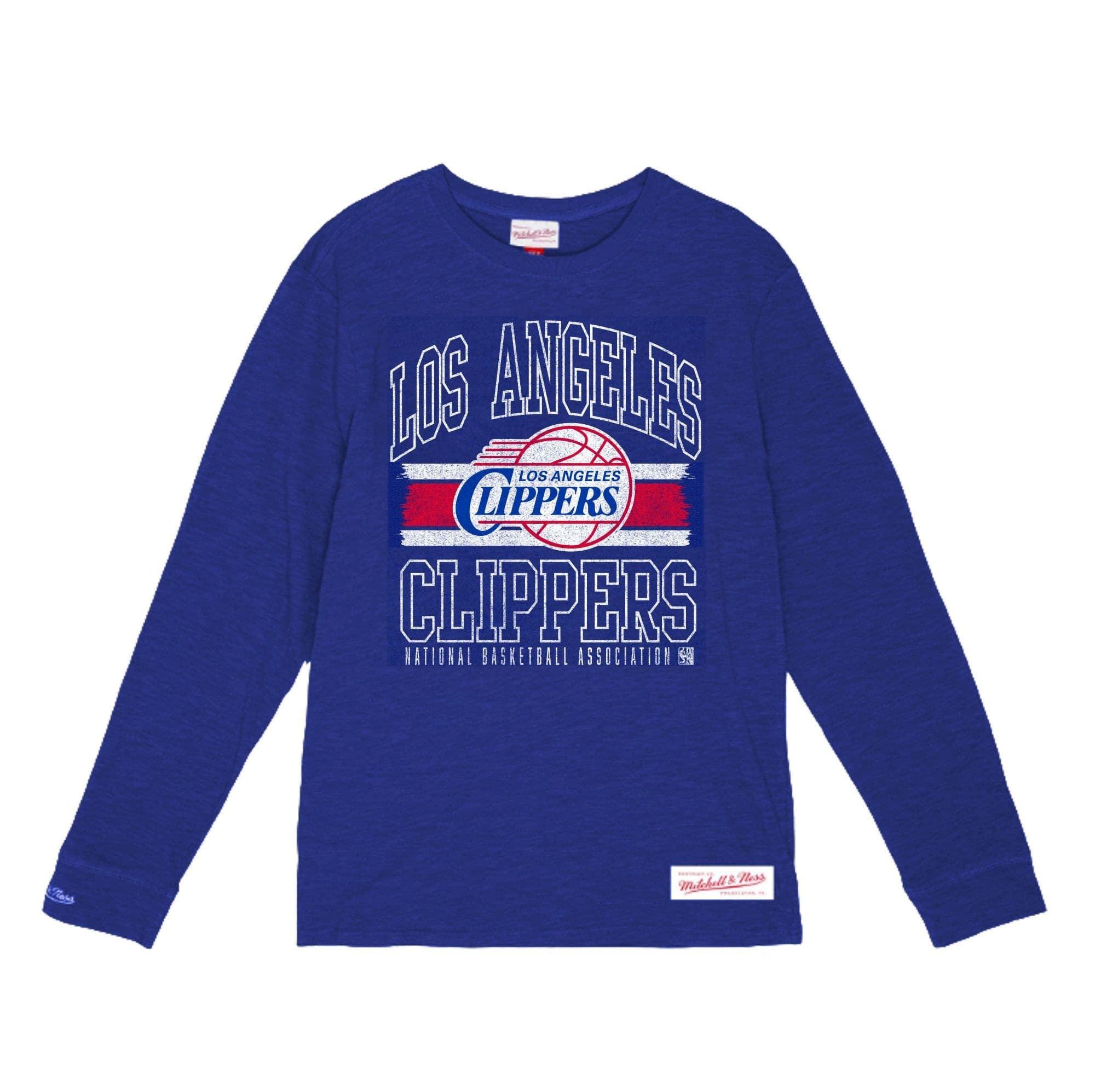 Лонгслив Mitchell & Ness Striped Logo Lockup Slub Los Angeles Clippers Shirt