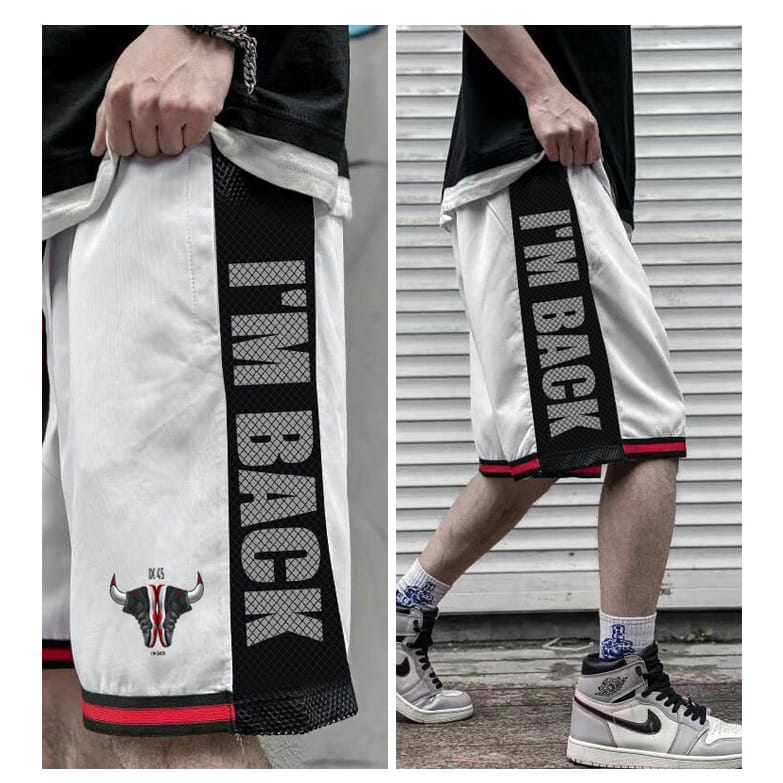 Баскетбольные шорты Ehot Bulls I’m Back White Shorts