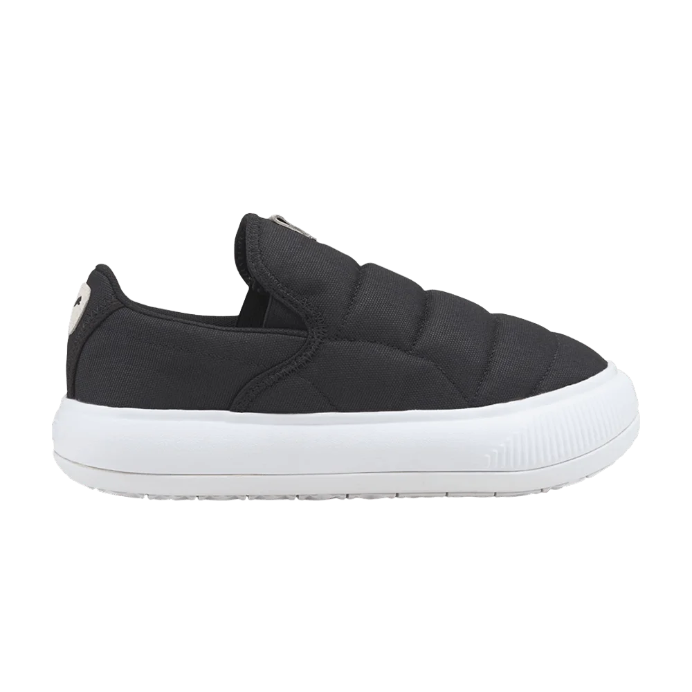 Puma Wmns Suede Mayu Slip-On Canvas 'Black White'