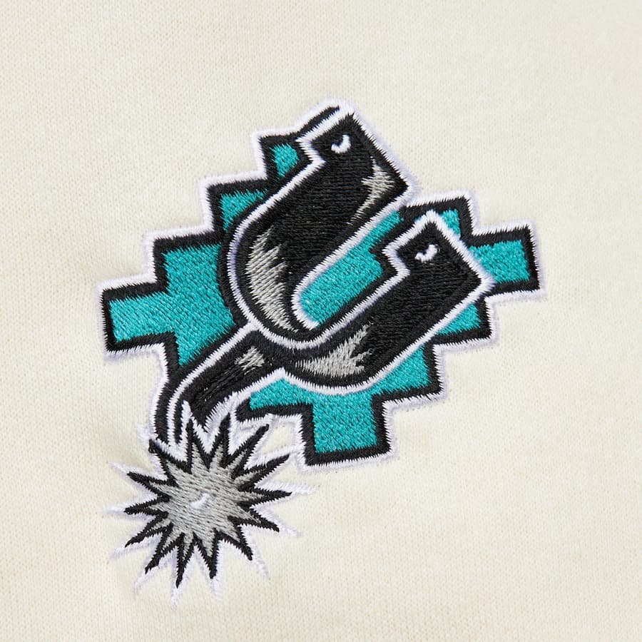 Худи Mitchell & Ness Cream San Antonio Spurs Sswagger Fleece Pullover Hoodie