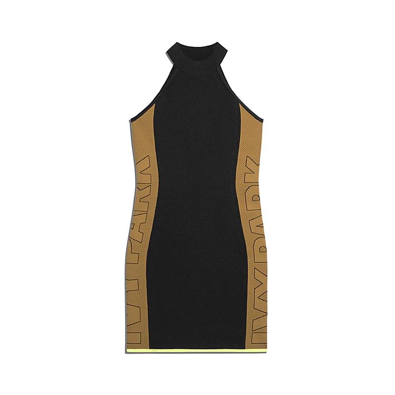Платье adidas Ivy Park Knit Logo Dress (Plus Size) Black/Mesa