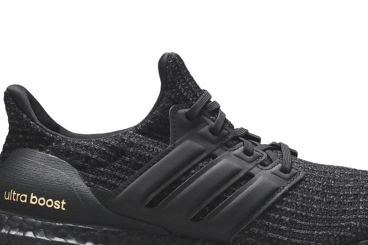 Кроссовки Adidas Wmns UltraBoost 4.0 'Triple Black Gold'
