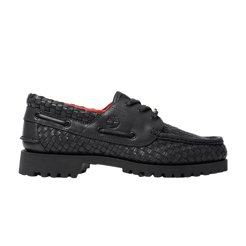 Кроссовки Supreme x Timberland 3-Eye Classic Lug 'Black Woven Leather'