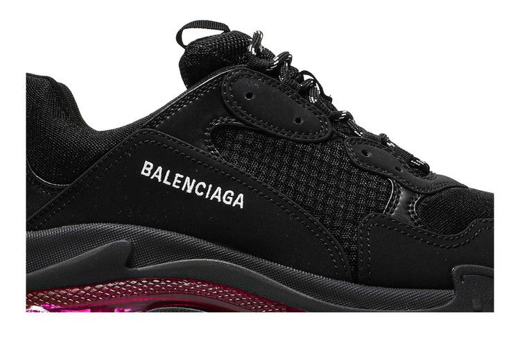 Кроссовки Balenciaga Triple S Sneaker 'Clear Sole - Black Pink Neon'