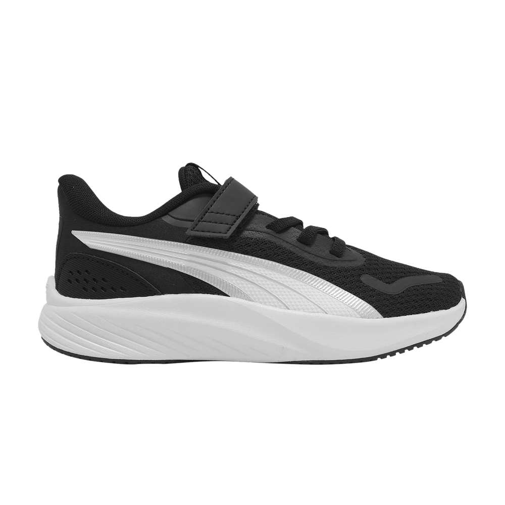 Кроссовки Puma Pounce Lite AC+ Little Kid 'Black White Silver'
