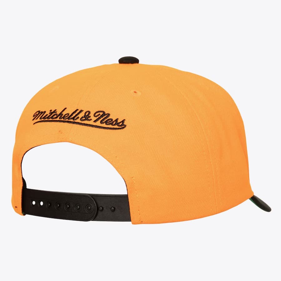 Бейсболка Mitchell & Ness Orange Philadelphia Flyers Boom Text Pro Vintage Snapback Hat