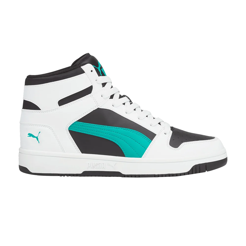Krossovki-Puma-Rebound-LayUp-White-Spectra-Green