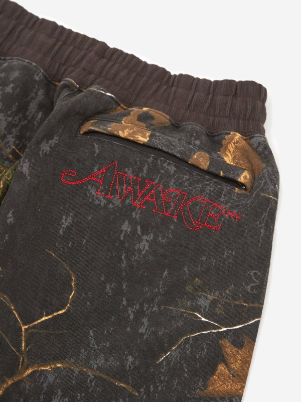 Спортивные штаны Awake Classic Outline Logo Paneled Embroidered Sweatpant Real Tree