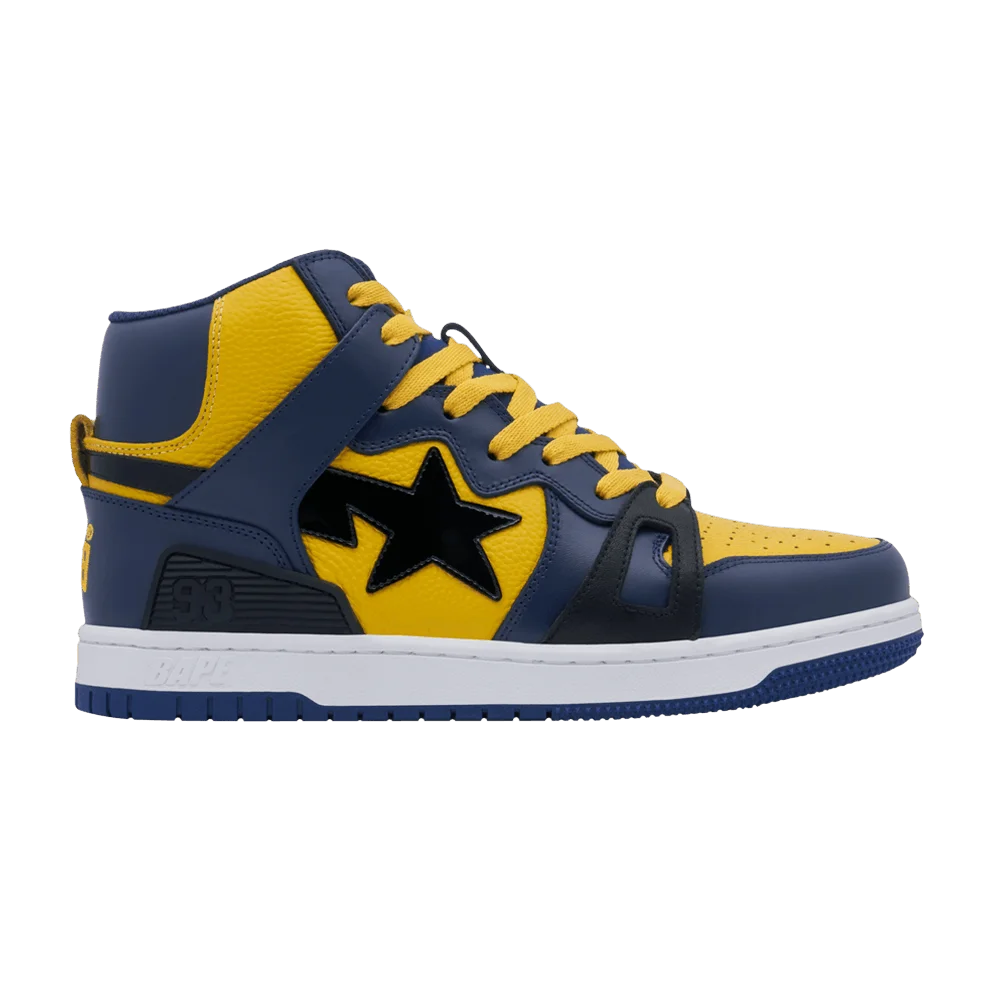Кроссовки Bapesta 93 Hi 'Yellow Navy'