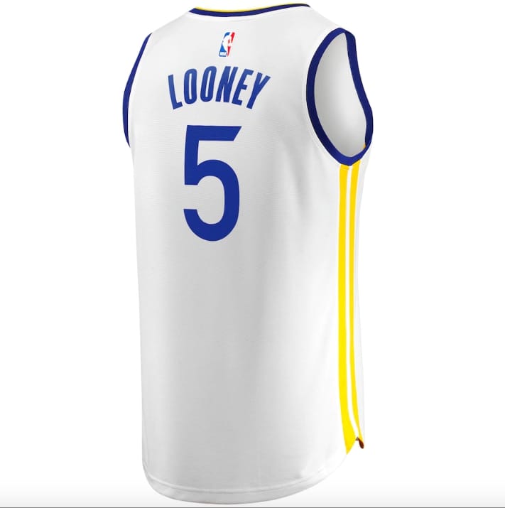 Баскетбольная джерси Golden State Warriors #5 Kevon Looney Fast Break Association White Jersey