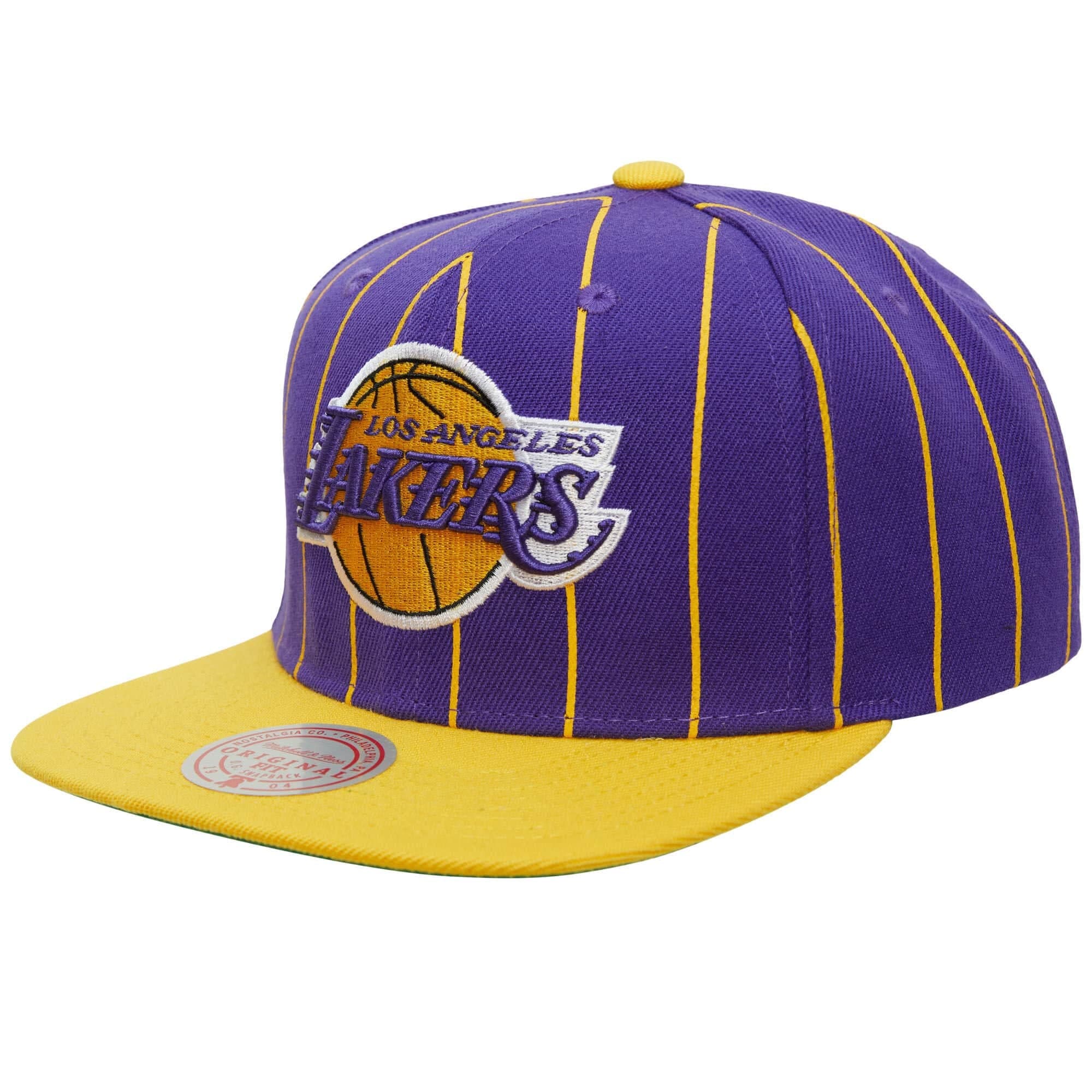 Бейсболка Mitchell & Ness Team Pin Snapback Los Angeles Lakers Hat