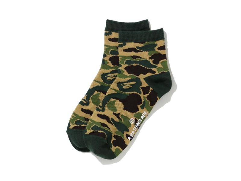 Спортивные носки BAPE ABC Camo Ankle Socks (SS20) Green