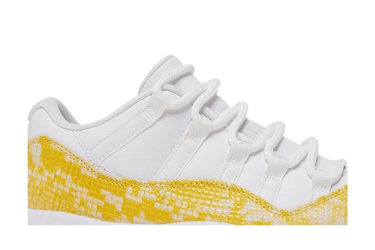 Krossovki-Wmns-Air-Jordan-11-Low-Yellow-Snakeskin-1