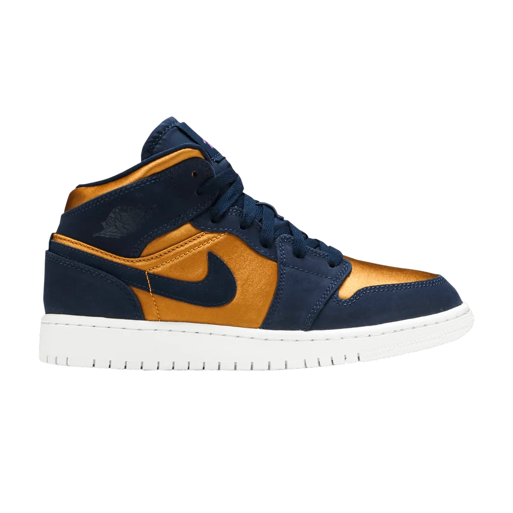 Krossovki-Air-Jordan-1-Mid-SE-GS-Obsidian-Desert-Ochre