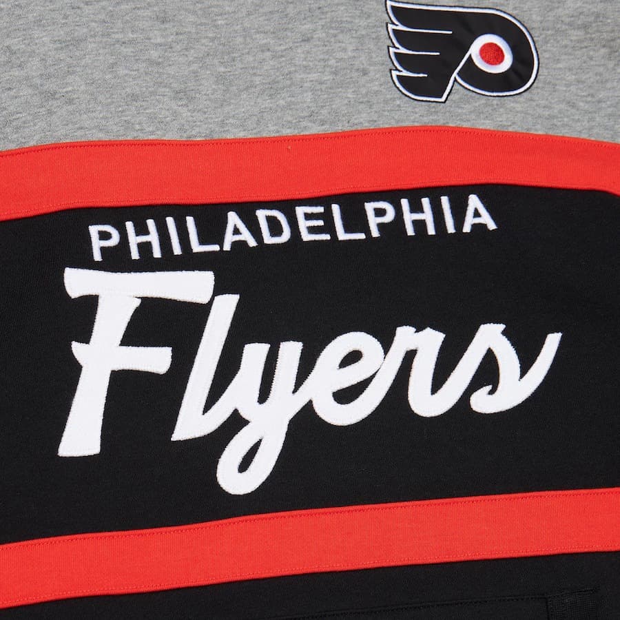 Худи Mitchell & Ness Black Philadelphia Flyers Head Coach Pullover Hoodie