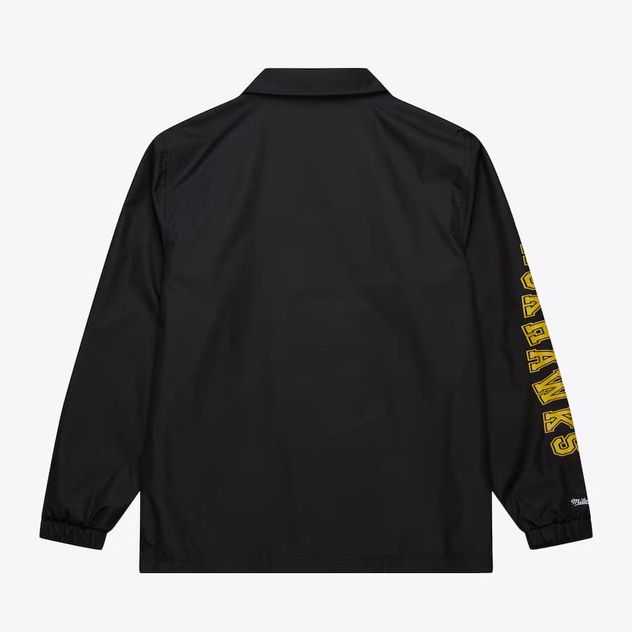 Куртка на пуговицах Mitchell & Ness Black Chicago Blackhawks Full-Snap Coaches Jacket