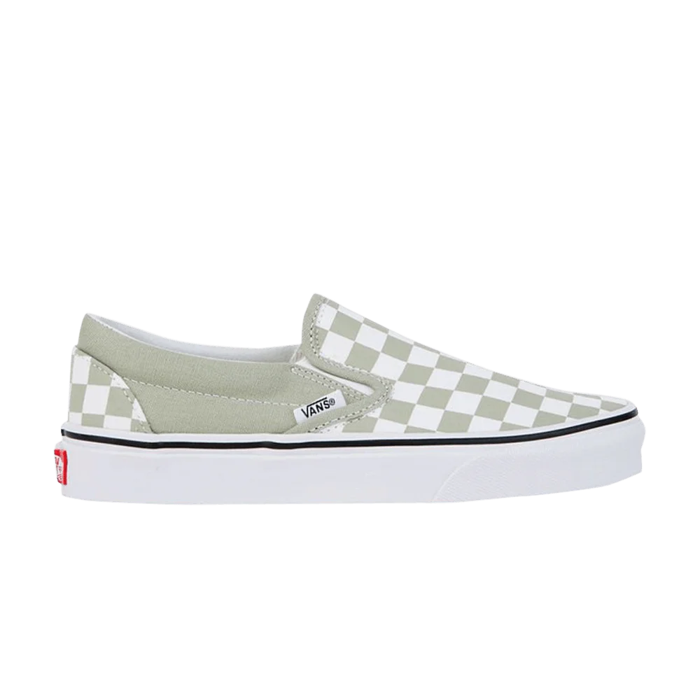 Krossovki-Vans-Slip-On-Checkerboard-Desert-Sage