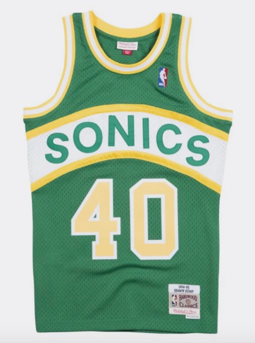 1994-95-Seattle-Supersonics-Shawn-Kemp-40-Swingman-Hardwood-Classics-Green-Jersey-6