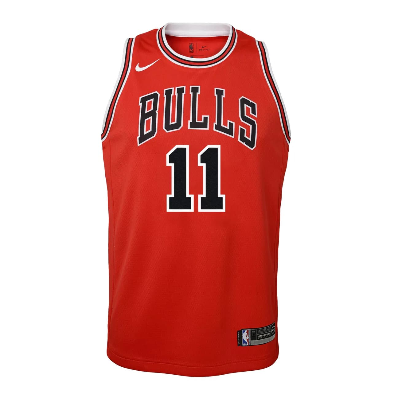 Баскетбольная джерси 2022-23 Chicago Bulls DeMar DeRozan #11 Youth Swingman Icon Edition Red Jersey